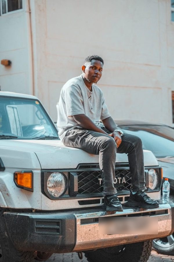 A vehicle owner with his Land Cruiser